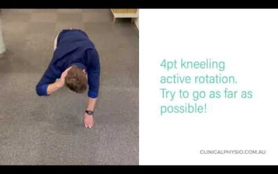 3 of the best Thoracic Spine Mobility Exercises
