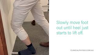 Knee-to-wall test for Ankle Range of Motion