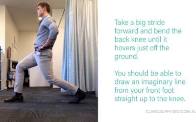 Forward Lunges for gluteal and quadricep strength
