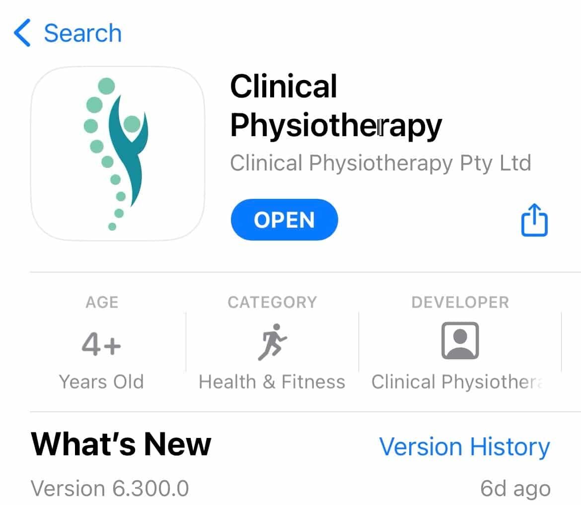 Clinical Physio app